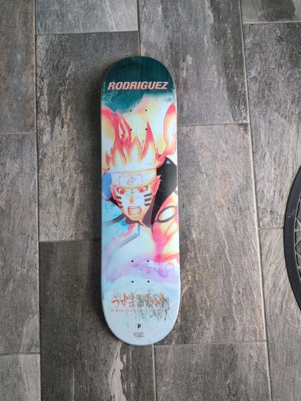 Primitive X Naruto Paul Rodriguez Chakra Skateboard Deck 8.25" Anime Japan Art